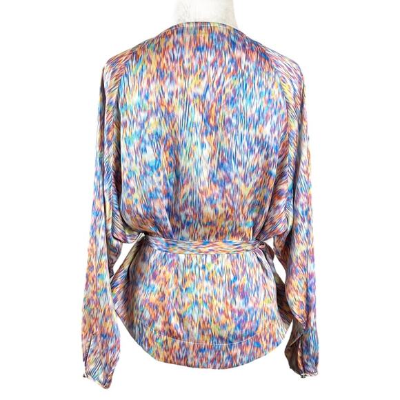 Rebecca Minkoff Blouse Multi Colored Print Size Medium - Picture 4 of 10